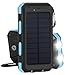 Produktbild 10000mAh Solar Power Bank Solar Ladegert Dual USB-Solar Charger SunPower mit 3 LED