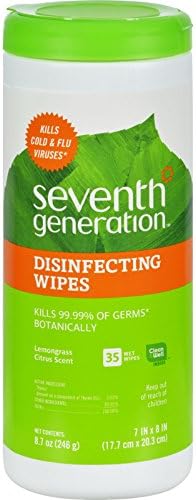 Seventh Generation Multi Surface Disinfecting Wipe, 35 count canister - 12 per case.