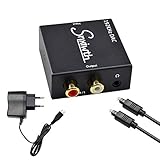 【Plug and Play】 Este convertidor DAC con chip de decodificación de audio, compatible con el audio de 5.1 canales Dolby AC-3 DTS, resuelve perfectamente el altavoz y el amplificador sin el problema de audio y ruido, como zumbidos, chillidos y gritos. Disfruta de una fiesta de escucha.