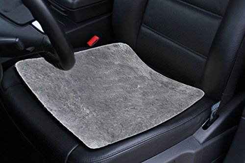 Preisvergleich Produktbild HP Autozubehör 19764 Lammfell Sitzkissen Anthrazit