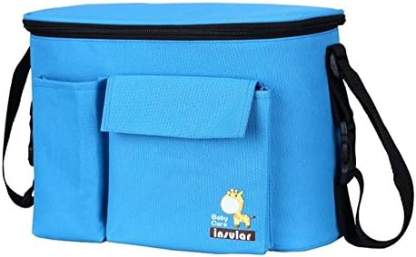 3-in-1 Baby Pram Pushchair Stroller Buggy Organiser/Diaper Bag Changing Bag Mummy Nappy Bag/Insulated Warmer Bag,Universal Fit-6 Pockets