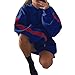 Produktbild TianWlio Damen Hoodie Frauen Langarm Hoodie Mode Langarm Herbst Winter Mode lose Patchwork Kleidung Hoodies Pullover Mantel Hoody Sweatshirt