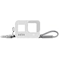 GoPro White Hot Guaina + cordino per HERO8 Black (Accessorio ufficiale) Bianca, (AJSST-002)