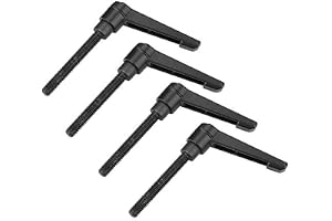4 st M8 Klamspakshandtag 50 mm Rostfritt Stål Hane Gänga Justerbart Handtag Maskinknoppar För Maskiner Och Utrustning M8