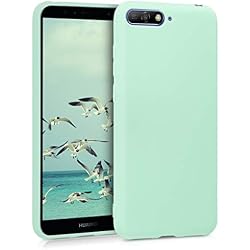 kwmobile Funda para Huawei Y6 (2018) - Carcasa para móvil en [TPU Silicona] - Protector [Trasero] en [Menta Mate]