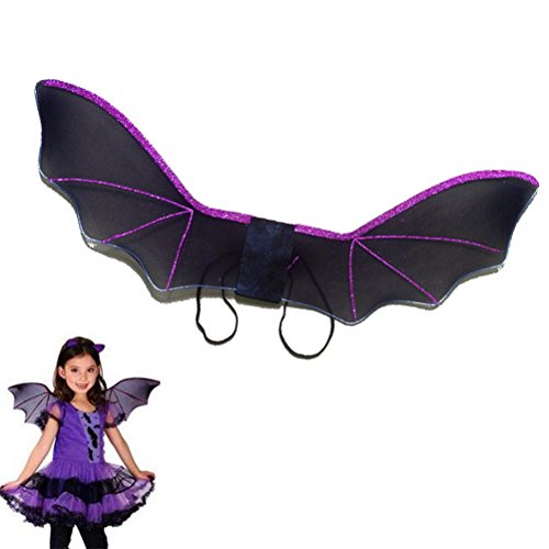 Tinksky Holloween Flügel Prop Fledermaus Flügel mit Gummiband Cosplay für Holloween Party - 3