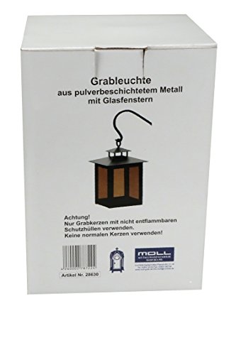 Moll Grablaterne Aasbüttel aus Stahl , 9x9x18 cm - 4