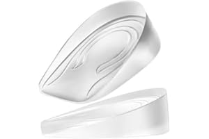 Solette Gel Alzatacco, Sbomi 1cm 2cm 3cm Silicone Invisibile Solette Scarpe Rialzate, Aumento Solette Alzatacco A Nido D'ape Per Donna E Uomo (Men 3cm)