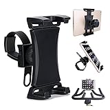 Características destacadas: perfecto para gimnasios en interiores, iPad Kindle Mount, bicicleta, treadmill/bicicleta elíptica. Este gadget asegura su iPad o tableta al manillar de 1,2" de la mayoría de los equipos de fitness y se puede fijar fácilmente para el mejor ángulo de visión y maximizar la seguridad. Utiliza este soporte para hacer que tu aburrido gimnasio sea un evento divertido y emocionante.