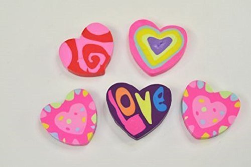 12 Radiergummi Herzform Schule Büro Mitgebsel Kindergeburtstag