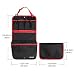 Aomaso Car Back Seat Organizer Cooler Multi-Pocket Travel Storage Bag(Heat-Preservation) Storage Pockets and Mesh pockets Black and Rouge