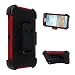 Produktbild iPhone 6 Plus/ iPhone 6S Plus Hülle, Asnlove 360 Grad Drehbare Robustes Kunststoff Shell Case | Hybrid 2 in 1 TPU+PC Schutzhülle Cover Case Silikon Rüstung Armor Dual Layer Muster Handytasche Backcover mit Grad Fingerwölbung Handy Hülle Tasche Schutz Etui Schale Bumper für Apple iPhone 6 Plus/ 6S Plus 5.5 Zoll - Rot