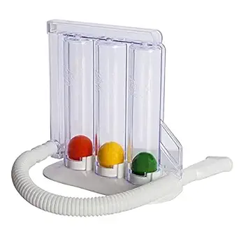 Vendoz 3 Ball Respirometer/For Deep breathing exercises/Spirometer / 3-Ball Exerciser/Lung Exerciser. Detachable, Washable & Hygenic