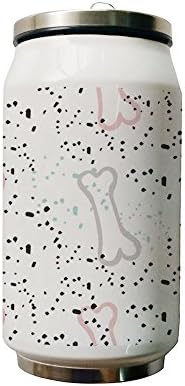 Dot Bones Double Layer Vacuum-Insulated Stainless Steel Water Bottle 280 ml(10 ounce)