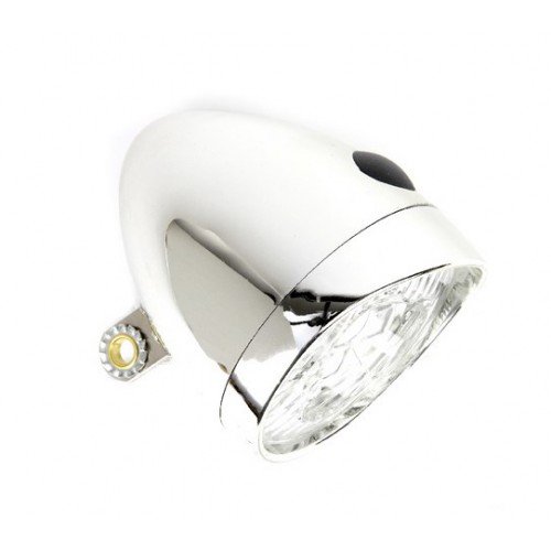 FRI Nostalgie Chrom LED Fahrradlampe Frontlicht und Rücklicht für Hollandrad #45302 - 2