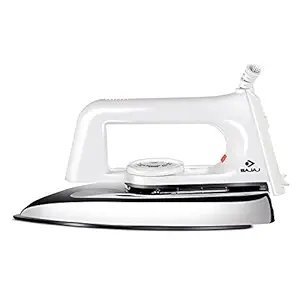 Bajaj Popular Plus Anti-Drip Non-Stick Stainless Steel Soleplate Dry Press Iron with Variable Temperature Control and Retractable Cord