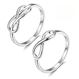 unendlich ring rose 【 MATERIAL 】 925 Sterling Silber. Die Außenseite des Rings ist mit einer umweltfreundlichen Beschichtungstechnologie versehen und hat eine glatte Oberfläche und ist angenehm zu tragen.