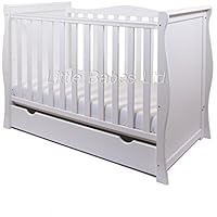 cot bed with mattress and drawer