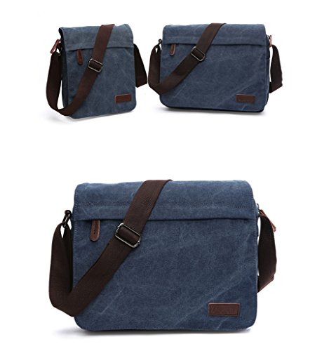 Super moderne Segeltuch Kurier-Beutel-Schulter-Beutel-Laptop-Beutel-Computer-Beutel-Schultaschen-Beutel-Beutel-Schulbeutel-Arbeitsbeutel Crossbody Beutel für Männer und Frauen - 7