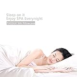 THXSILK Kissenbezüge Kissenbezug Kissenhülle mit Reißverschluss aus 100% Seide, 40 x 145 cm, Elfenbein - 6