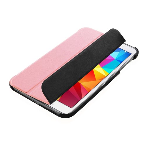 Fintie Samsung Galaxy Tab 4 8.0 Hülle Case – Ultra schlank superleicht Ständer Smart Shell Cover Schutzhülle Etui Tasche mit Auto Schlaf / Wach Funktion, Pink - 9