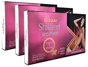 Ayurveda Vedratan Ayurvedic Vigour and Vitality Shilajeet for Women 30 capsules