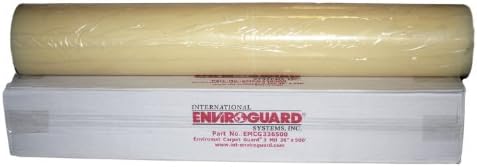 Enviroguard Clear CarpetGuard Polyethylene Roll, Disposable, 500' Length x 36" Width