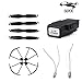 Produktbild Haunen 4 Stücke Propeller + 4 Stücke Guard Circle + CW Motor + CCW Motor + 3,7v Li-on-Batterie für Sg900 Quadcopter Drohne Ersatzteile Zubehör
