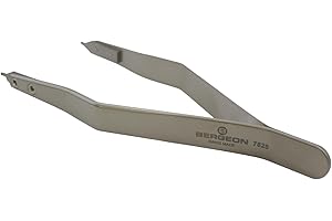 Bergeon 7825 szczypce do metalowych zapięć, szczypce ze stali nierdzewnej, ergonomiczne, narzędzie dla zegarmistrzów