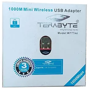 StoreIN 1000Mbps Wireless Dongle Network Card USB LAN WiFi Adapter Receiver USB Dongle Wireless Receiver Network Card for PC/Laptop (White)