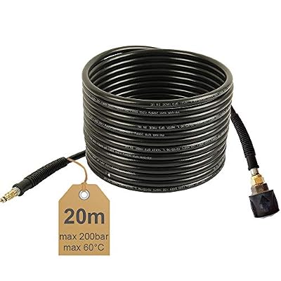 McFilter Rallonge de tuyau haute pression | 20 m, 200bar, 60 °C, Quick Connect, NW 6 x 1 | Idéal pour nettoyeur haute-pression Kärcher