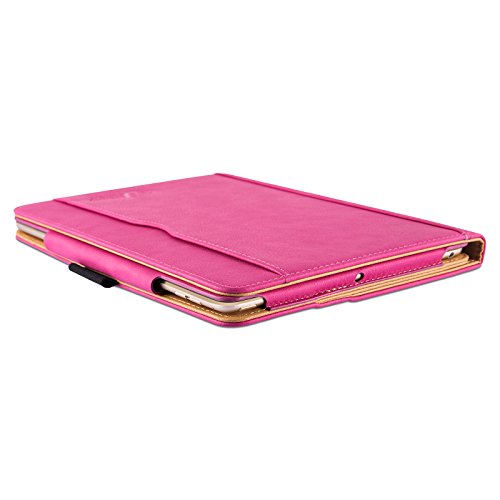iPad Air, Air 2 & iPad 9.7″ 2017 Hülle – JAMMYLIZARD Ledertasche Smart Cover mit Standfuktion für iPad Air (5. & 6. Generation) & iPad 9.7″ 2017, ROSA & HONIG, [MIT STIFT-HALTER] - 7