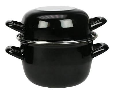 TheKitchenette 3645567 Marmite à moules en Acier Émaillé, 2.7L