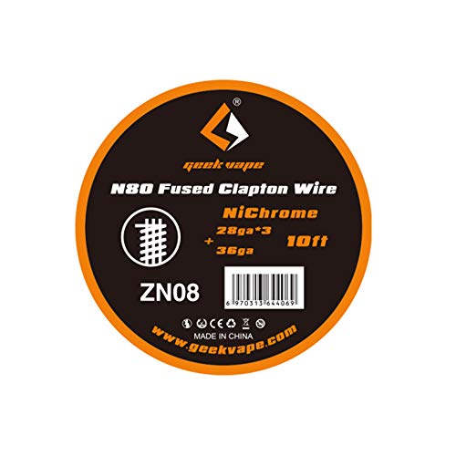 10 Feet Geekvape Ni80 Nichrome Fused Clapton Heating Coil Wire Filo di resistenza Bobina