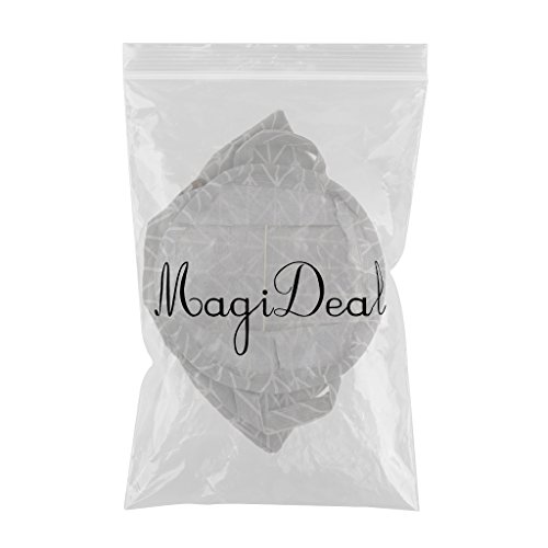 MagiDeal Wasserdicht Faltbar Wäschekorb Aufbewahrungskorb Spielzeug Kleidung Socke Eimer Hamper Make-up-Box mit Griff , aus Baumwoll Leinen – Grau, Rund - 2