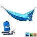 Produktbild Overmont 300x200cm Tragbar Leicht Hängematte für Wandern Reisen Strand Garten Camping Outdoor Sport 300kg Tragfähigkeit Blau/Grün/Orange