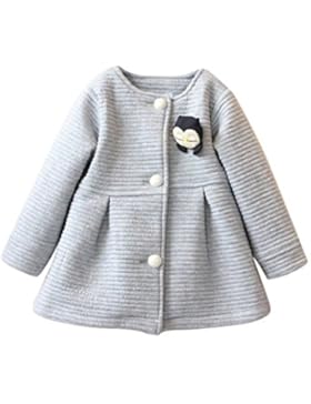 MORESAVE Neonate a maniche lunghe Cappotto invernale Bowknot pieghe tuta sportiva 2-7 anni