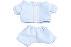niannyyhouse Sportswear Uniforms 7.8"（20CM） Plush Doll Stuffed Figures Toys Clothes (Light Blue)