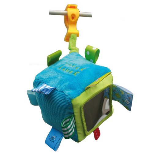 Imagen 1 de Vital Innovations LL-ST1142 - Cubo de peluche con pinza (función de vibrador), color azul y verde