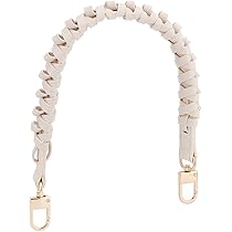 Manici Per Borsa In Pelle PU - 6 Pezzi Intrecciati - 31.5 Cm - Con Moschettone Dorato - Nero, Marrone, Cioccolato - Foto 4