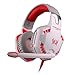 Produktbild Megadream Kotion Each G2000 Kopfhörer / Headset, 3,5 mm Stecker, verkabelt, Bass, Stereo, Online Gaming, Rauschunterdrückung, mit Mikrofon-Lautstärkeregler, LED-Licht, für PC-Gamer