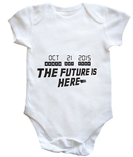 HippoWarehouse The Future is Here baby vest boys girls