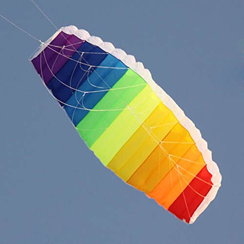 MagiDeal 1.4m Dual Line Control Parafoil Parachute Rainbow Outdoor Park Beach Kite reviews MagiDeal 1.4m Dual Line Control Parafoil Parachute Rainbow Outdoor Park Beach Kite