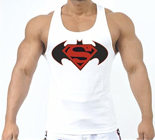 Mens MMA GYM BODYBUILDING MOTIVATION VEST BEST WORKOUT CLOTHING TRAINING TOP (white, m)