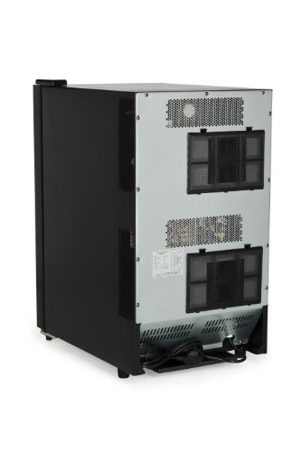 Amstyle Design Weinkühlschrank 2 Temperaturzonen Klima-Zonen Schwarz 48 Liter 18 Flachen Getränkekühlschrank 8-18°C Weinkühler Weinklimaschrank Glastür Freistehend Rot & Weißwein Höhe 64cm (EEK: C) - 10