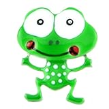 Les Trésors de Lily [Q1617 - Pin Brooch 'creador 'Lilipoupettes' (Rana) Verde - 32x28 mm.