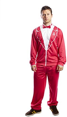 Traxedo THE FLAMINGO Pink costume (Between Tuxedo and a tracksuit) Adult Fancy Dress