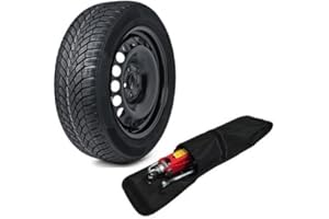THEWHEELSHOP 17" FULL SIZE SPARE WHEEL 215/60R17 TYRE + TOOL KIT COMPATIBLE WITH DUSTER 2010-PRESENT DAY
