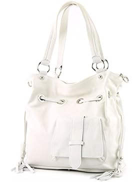 modamoda de - ital. Ledertasche Damentasche Handtasche Schultertasche Nappaleder DS53