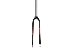 splumzer 1-1/8" 26/27.5/29" Fourche VTT en Alliage d'Aluminium avec Frein à Disque Rigide, 28.6mm Tube Droit sans Filetage Fourche Avant de VTT Superlight